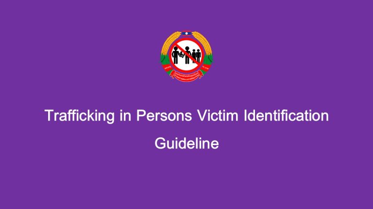 Trafficking in Persons Victim Identification Guideline