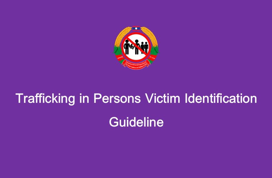 Trafficking in Persons Victim Identification Guideline